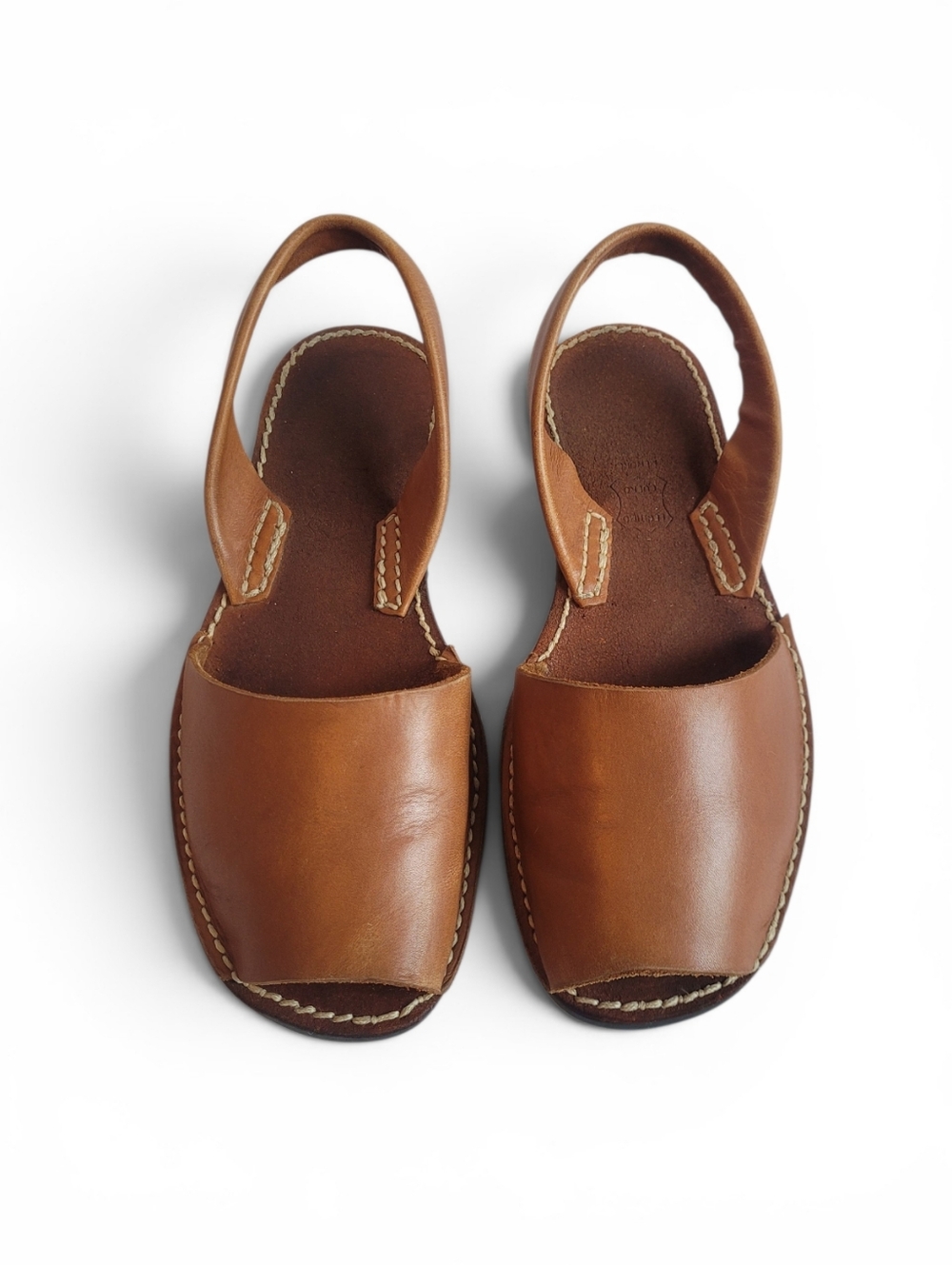 Avarcas Menorca Leather Menorcan Sandals Womens 41 EU / 10.5 US Tan